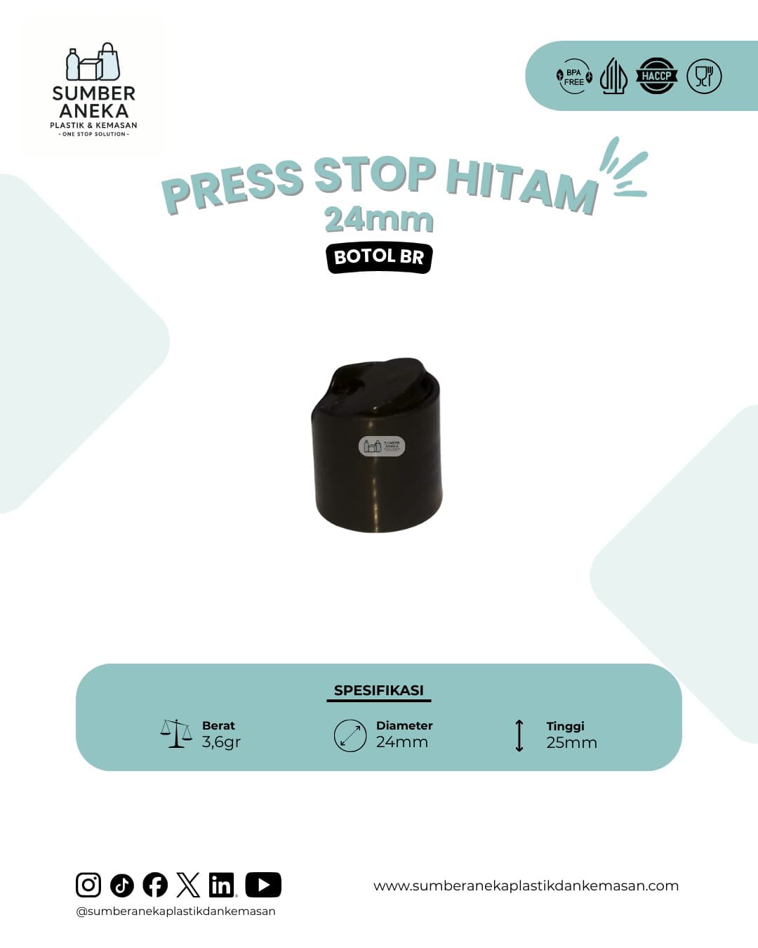 PRESS STOP HITAM BOTOL BR