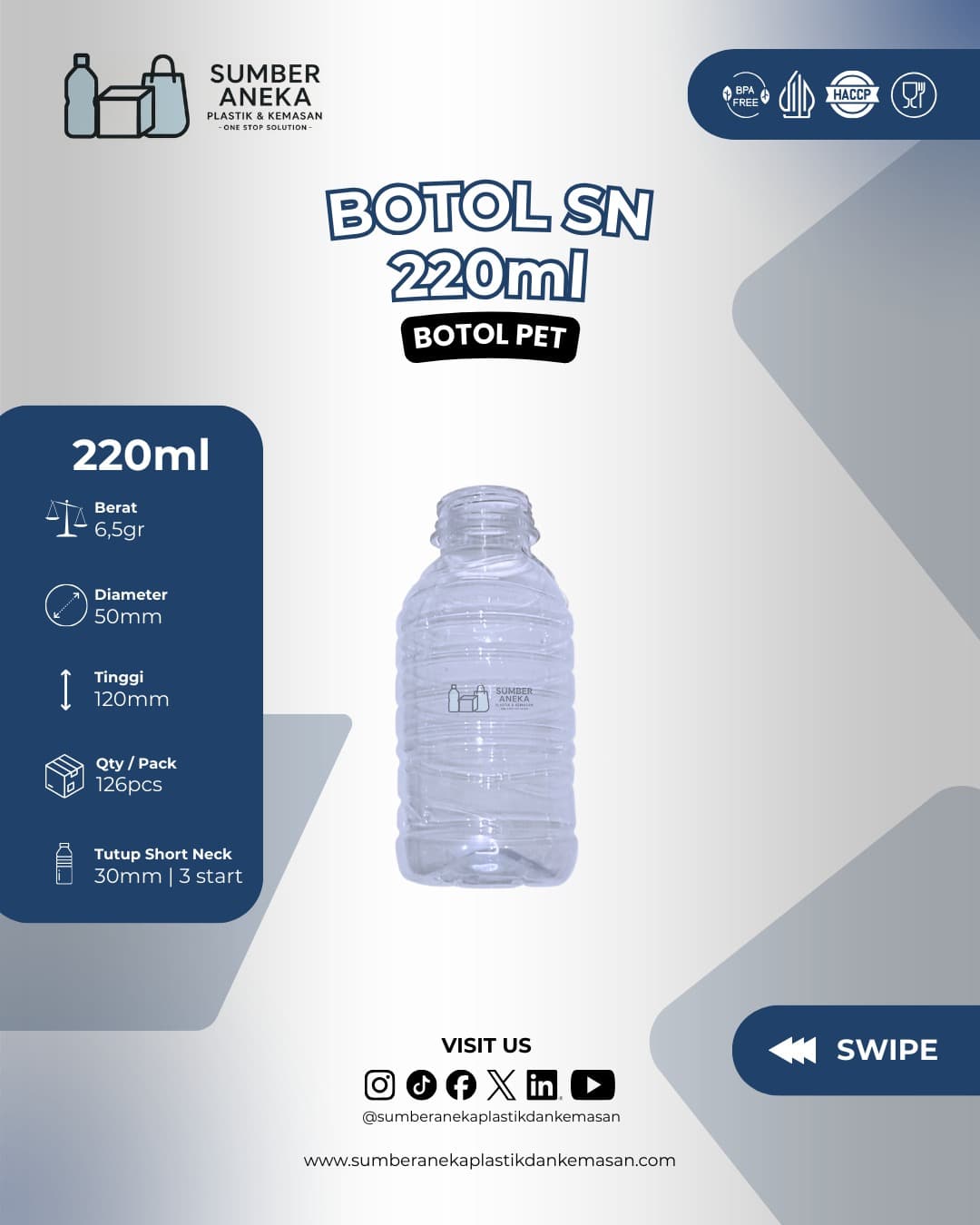BOTOL SN 220ML