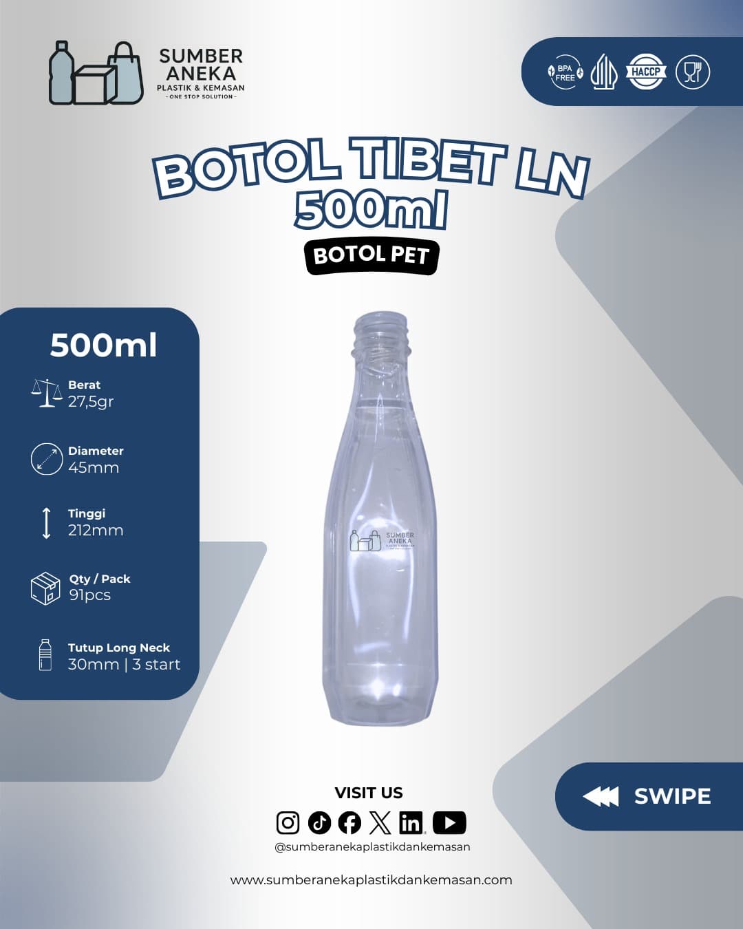 BOTOL TIBET LN 500ML
