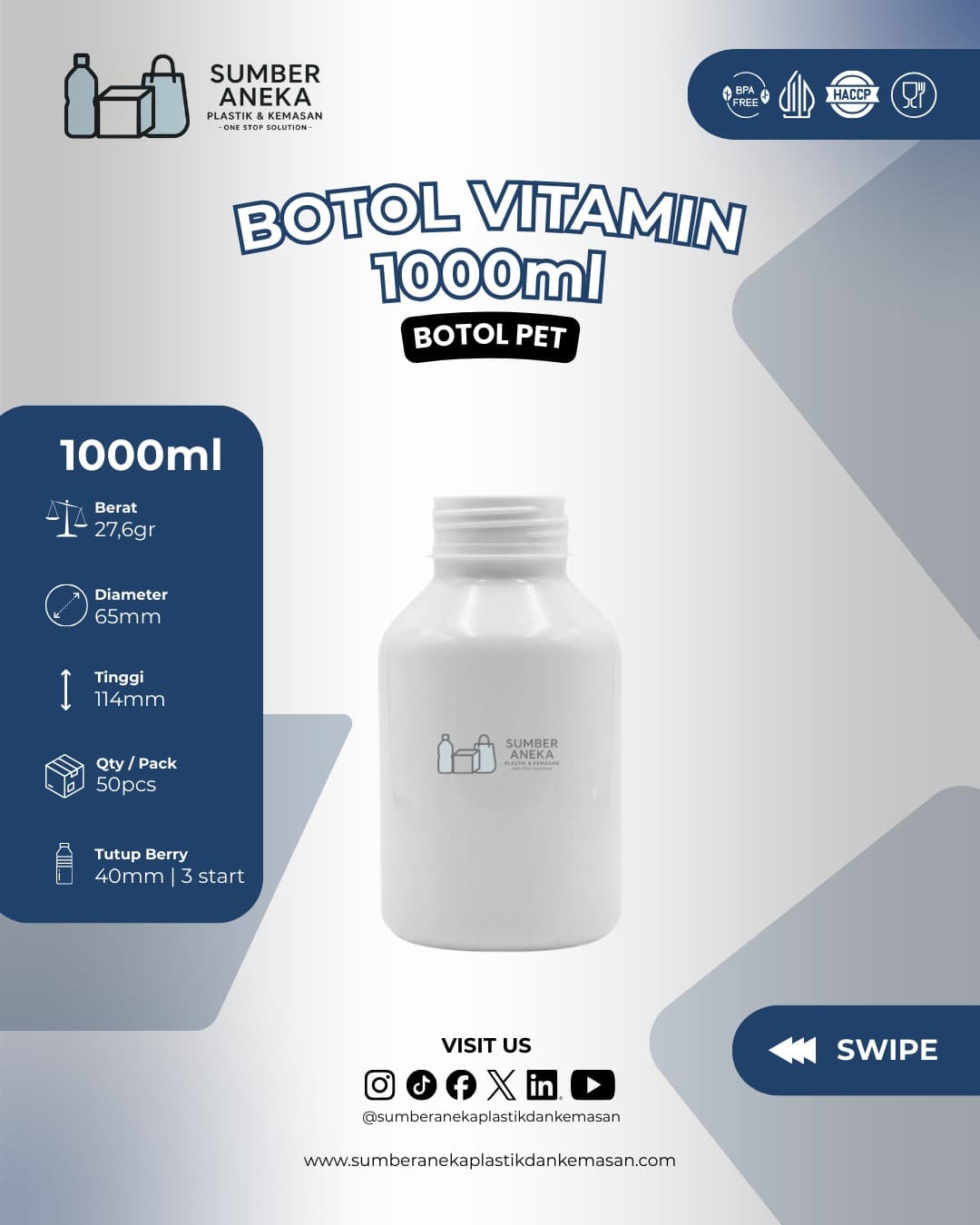 BOTOL VITAMIN 1000