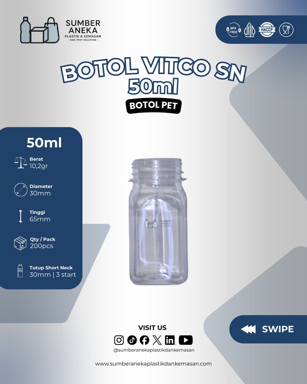 BOTOL VITCO SN 50ML