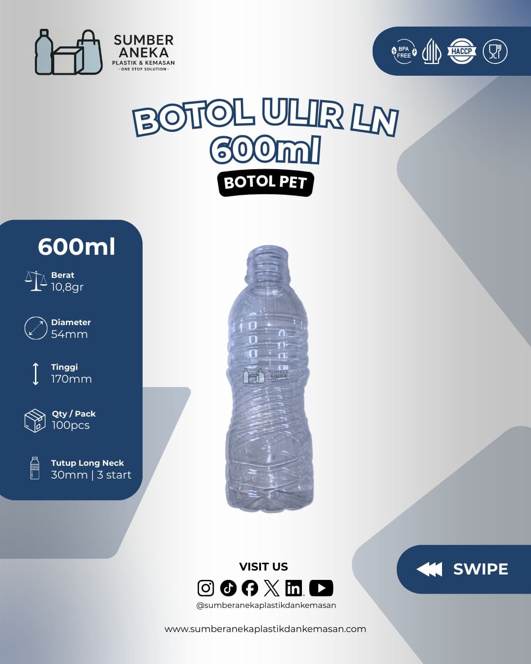 BOTOL ULIR LN 600ML