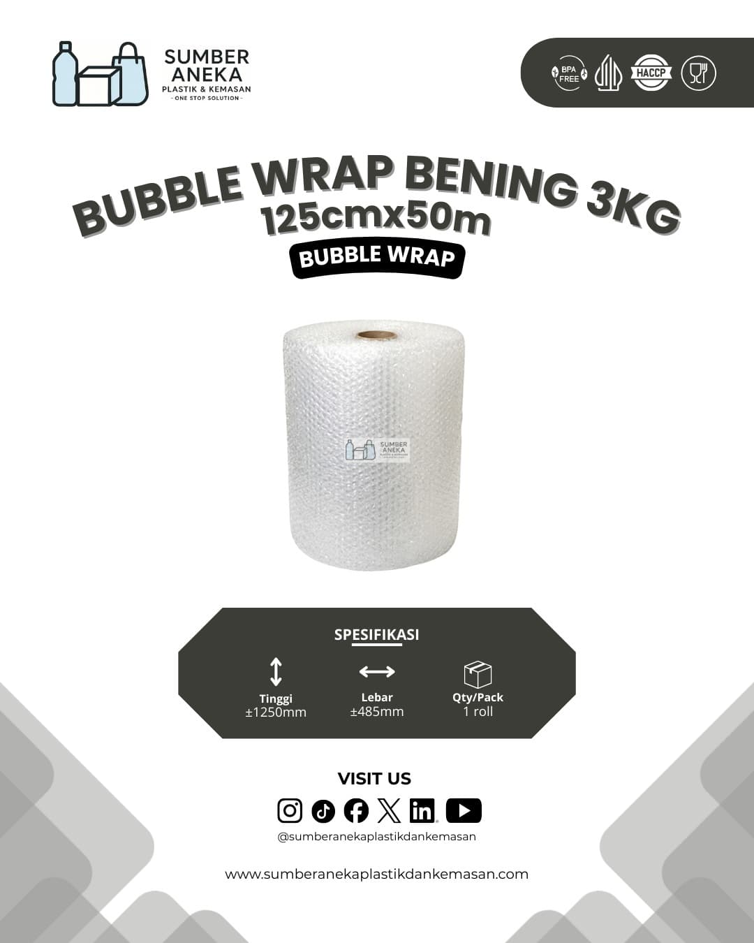 BUBBLE WRAP BENING 3KG
