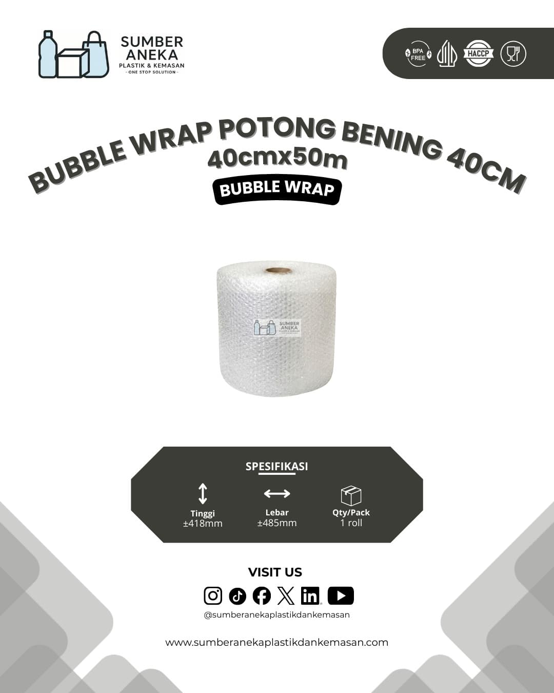 BUBBLE WRAP BENING 40CM