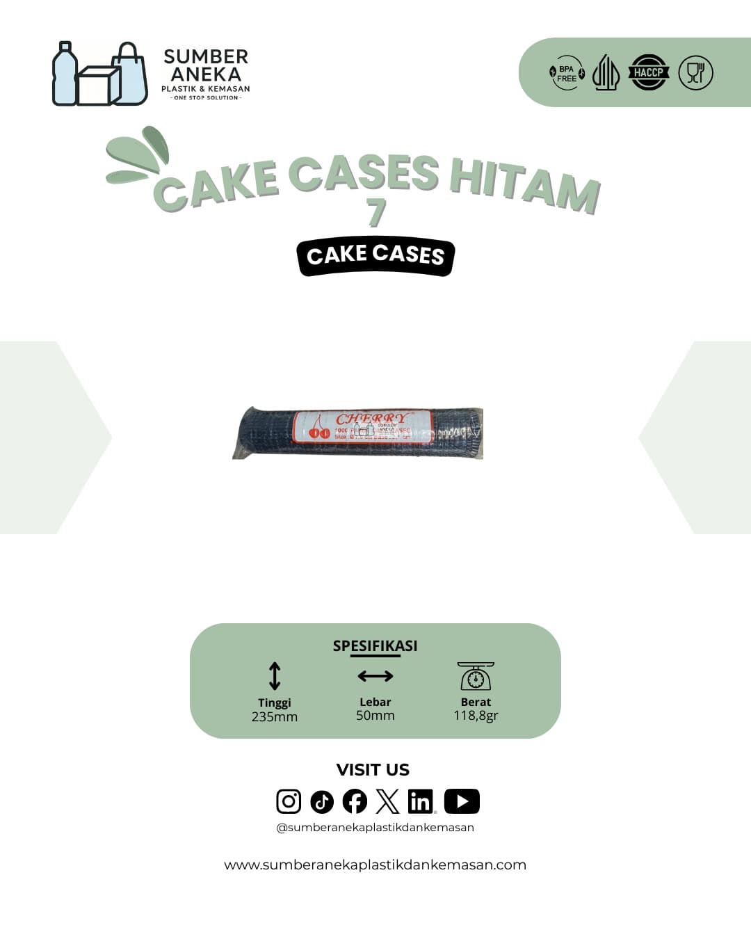CAKE CASES HITAM 7