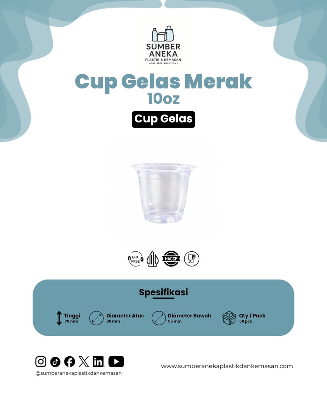 CUP GELAS MERAK 10 OZ