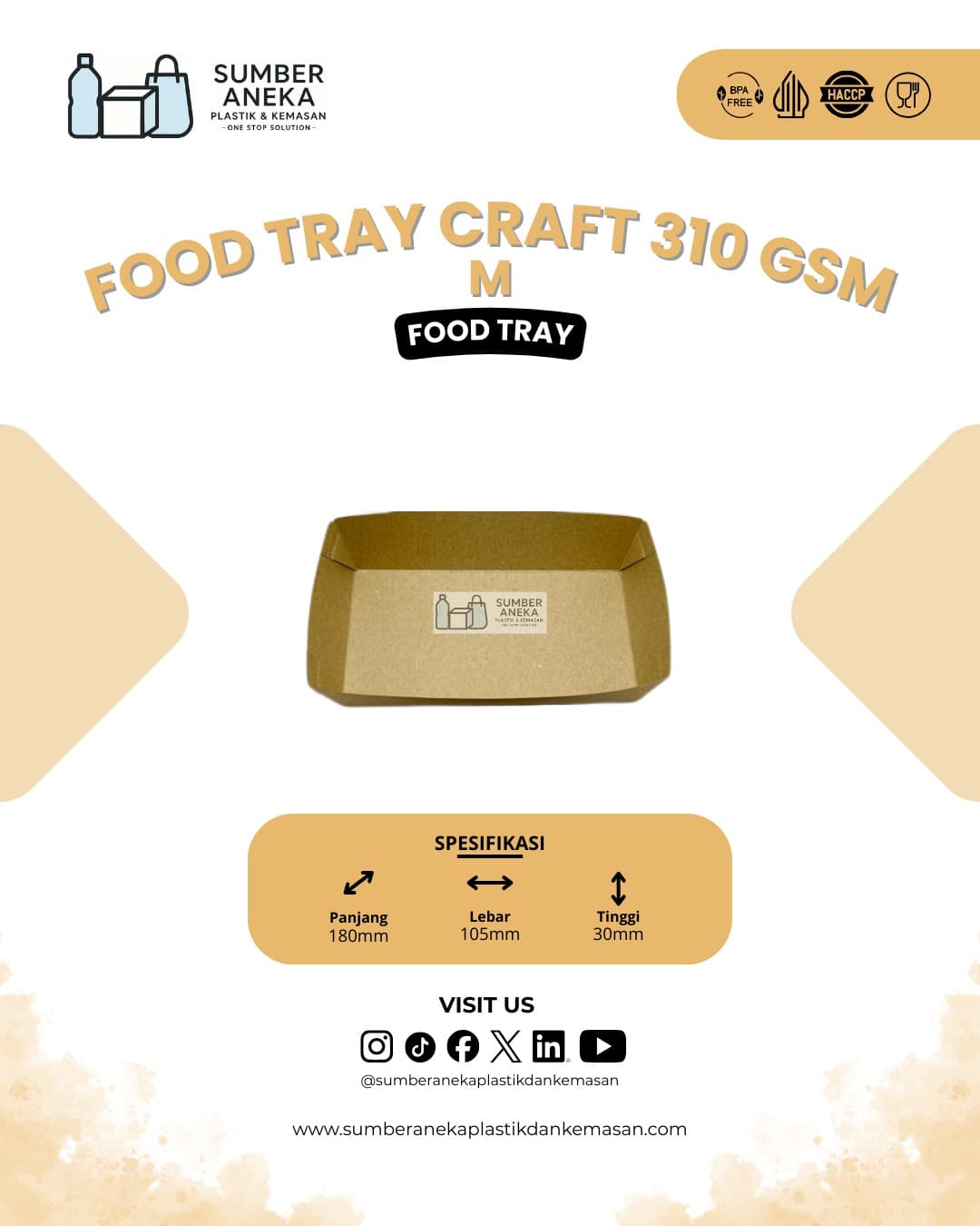 FOOD TRAY CRAFT 310 M