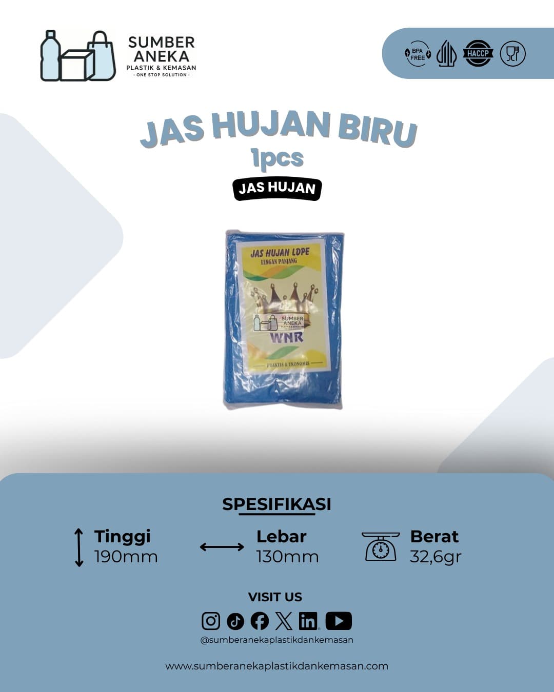 JAS HUJAN BIRU