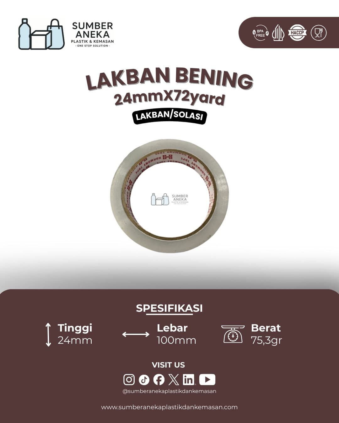 LAKBAN BENING 24X72