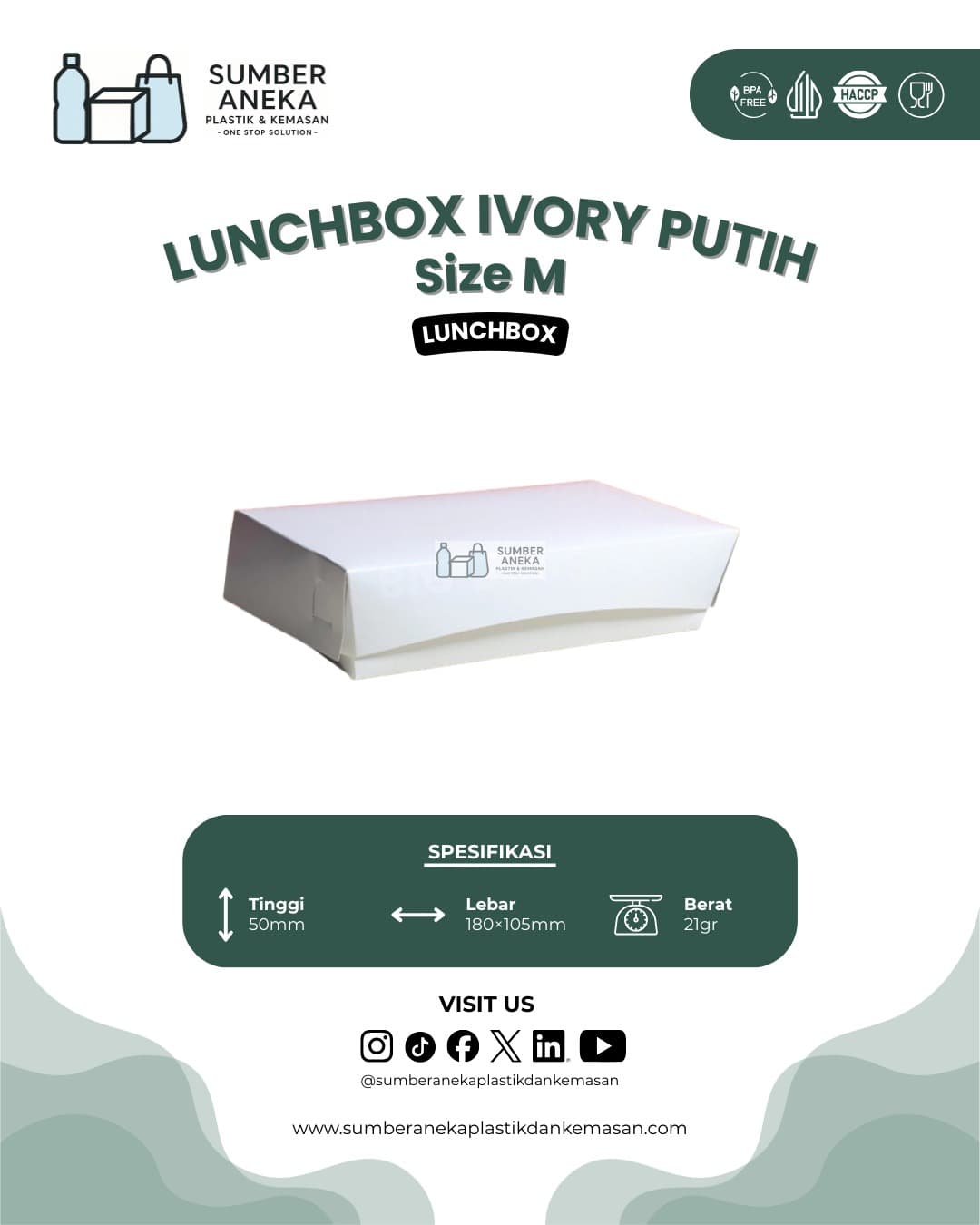 LUNCHBOX IVORY PUTIH M