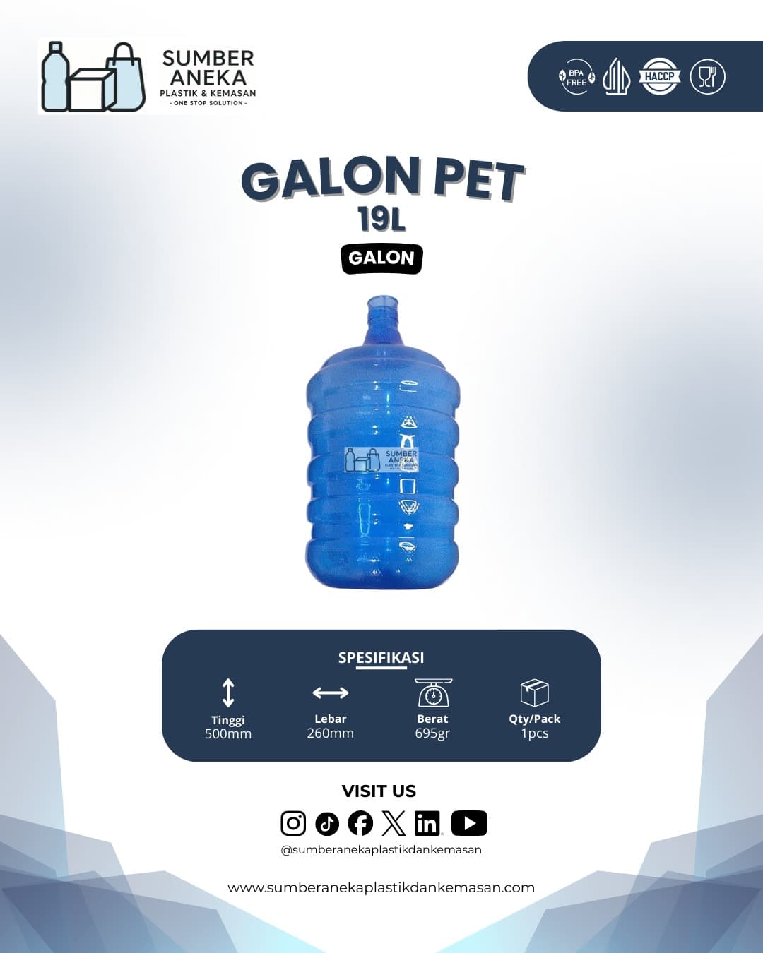 GALON PET 19L