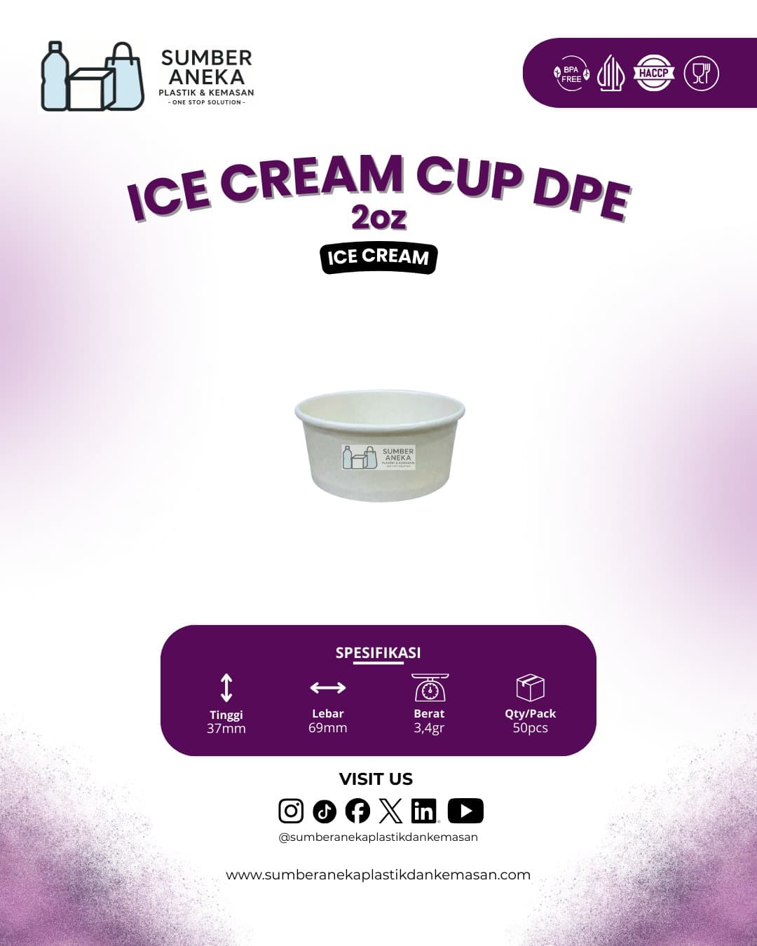 ICE CREAM CUP DPE 2OX