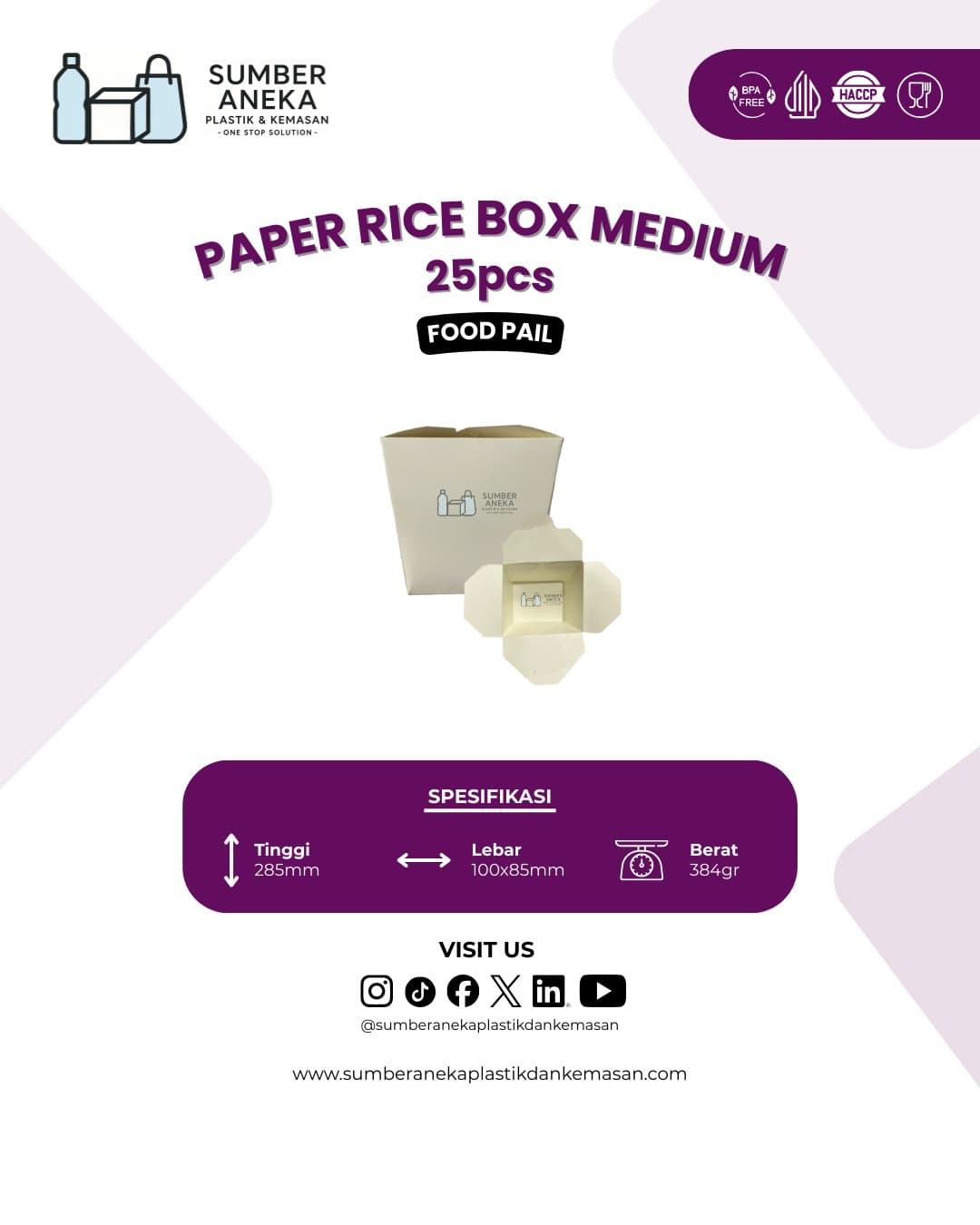 PAPER RICE BOX M