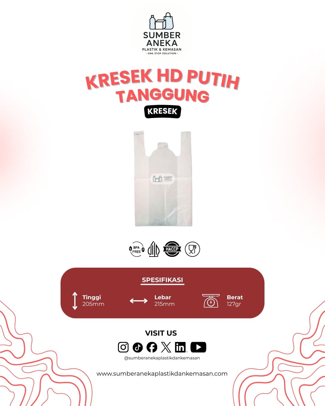 KRESEK HD PUTIH TANGGUNG