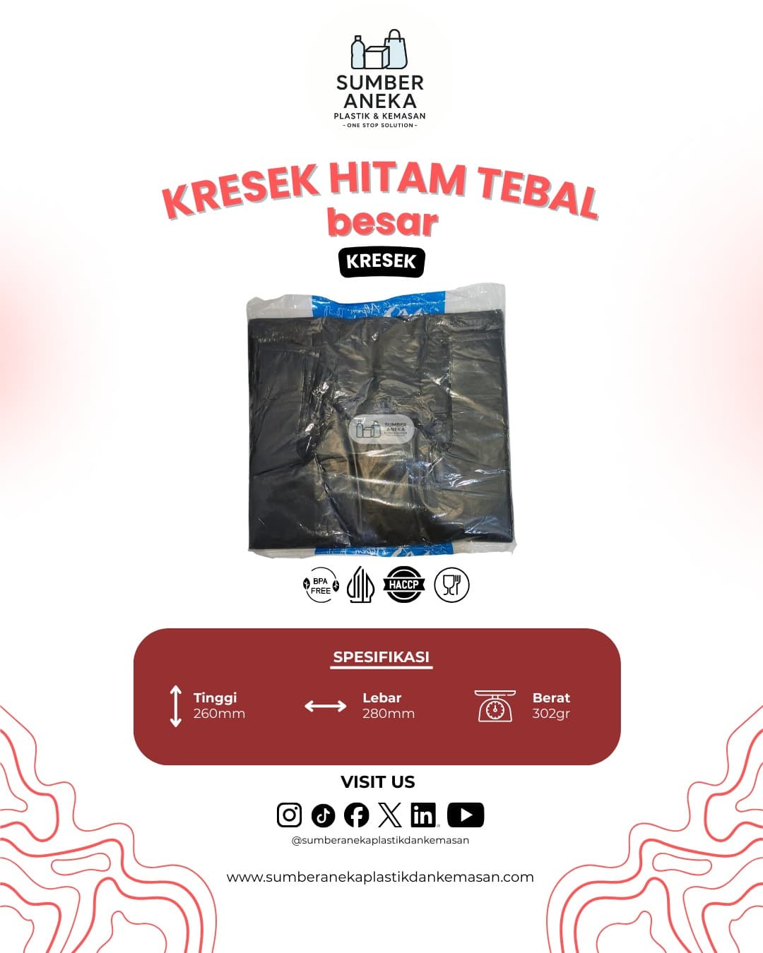 KRESEK HITAM TEBAL BESAR