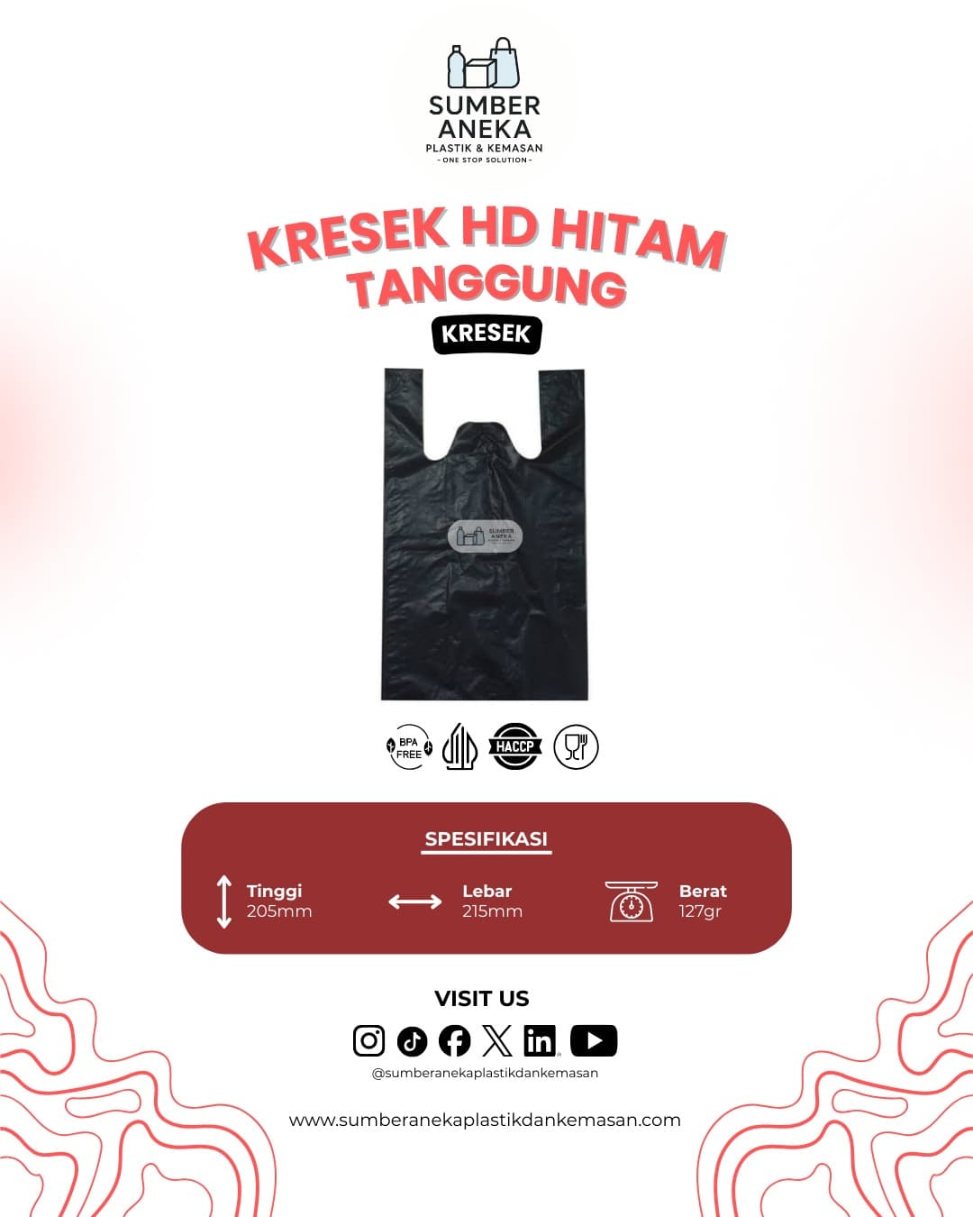 KRESEK HD HITAM TANGGUNG