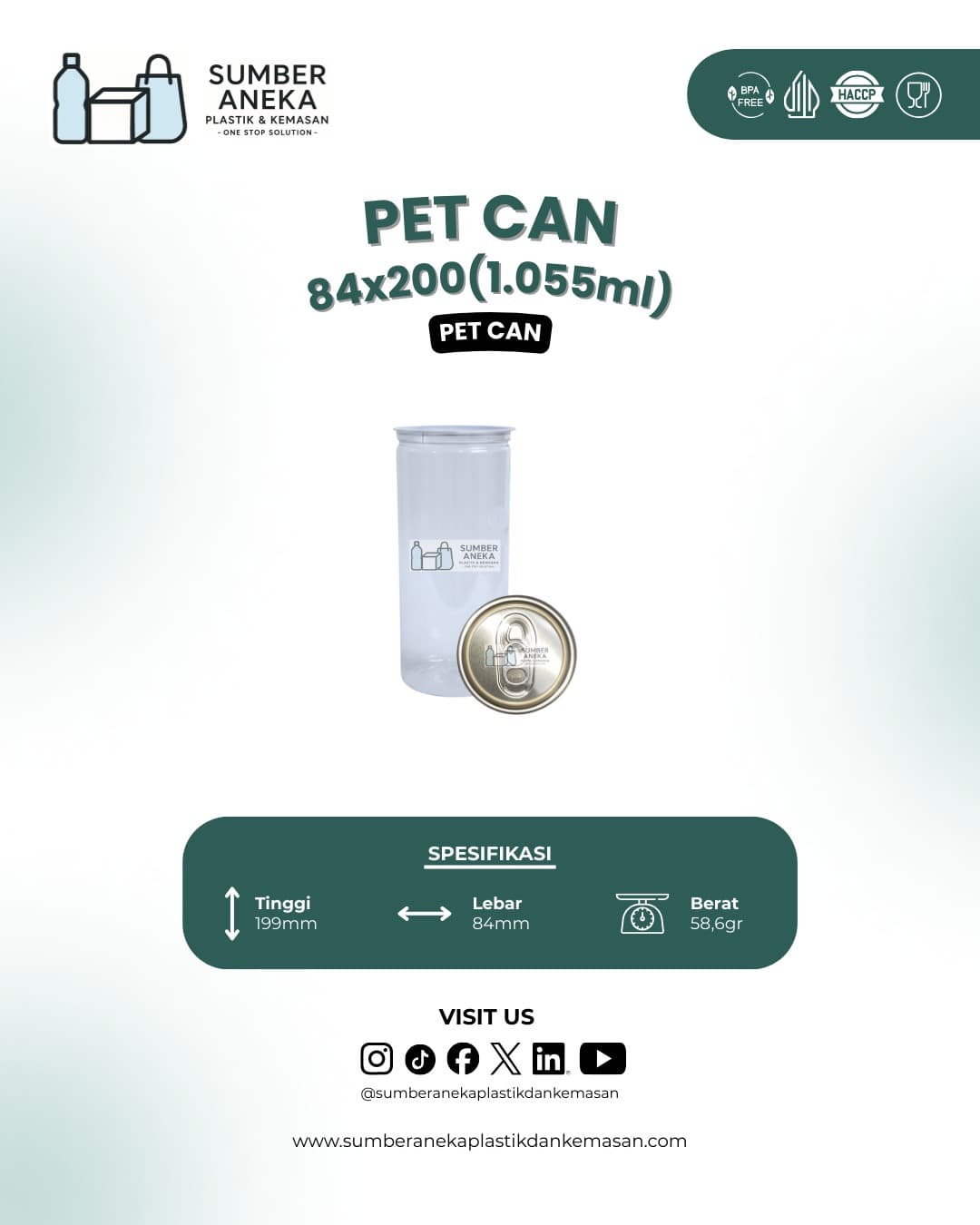 PET CAN 84X200 1055ML