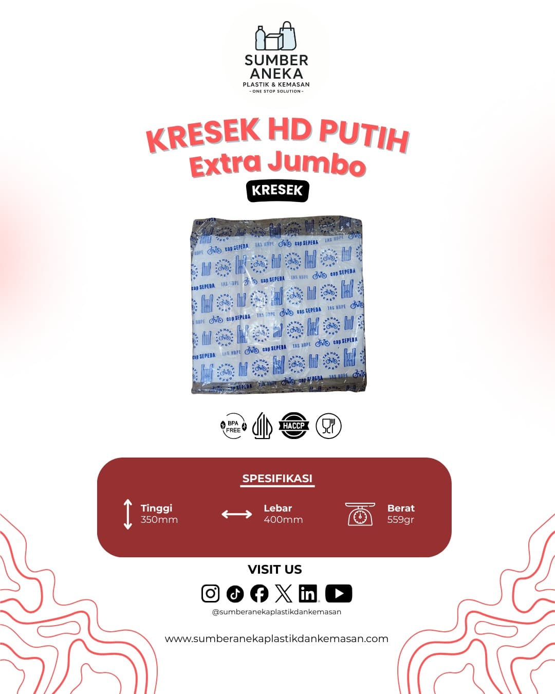 KRESEK HD PUTIH XTRA JUMBO
