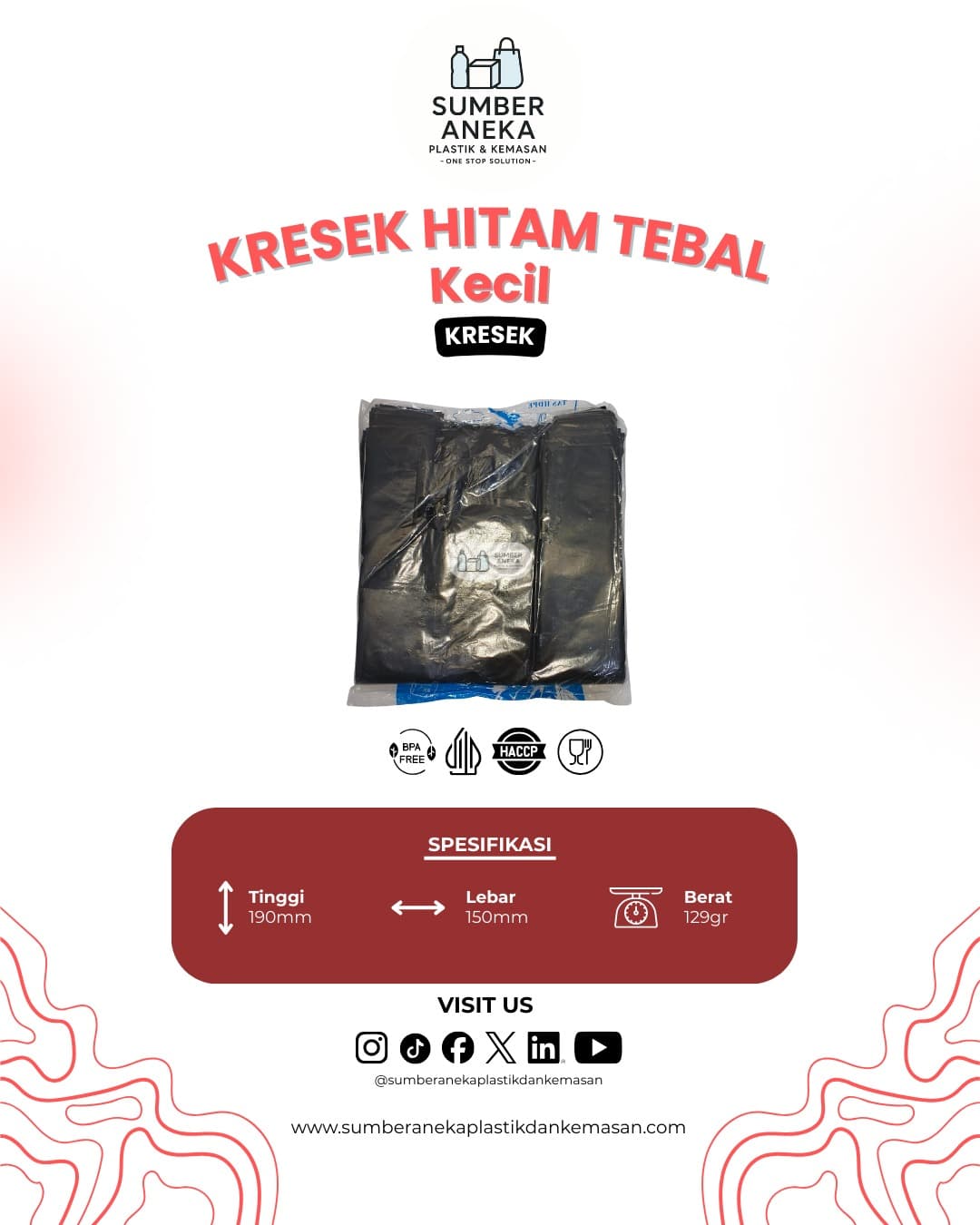 KRESEK HITAM TEBAL KECIL