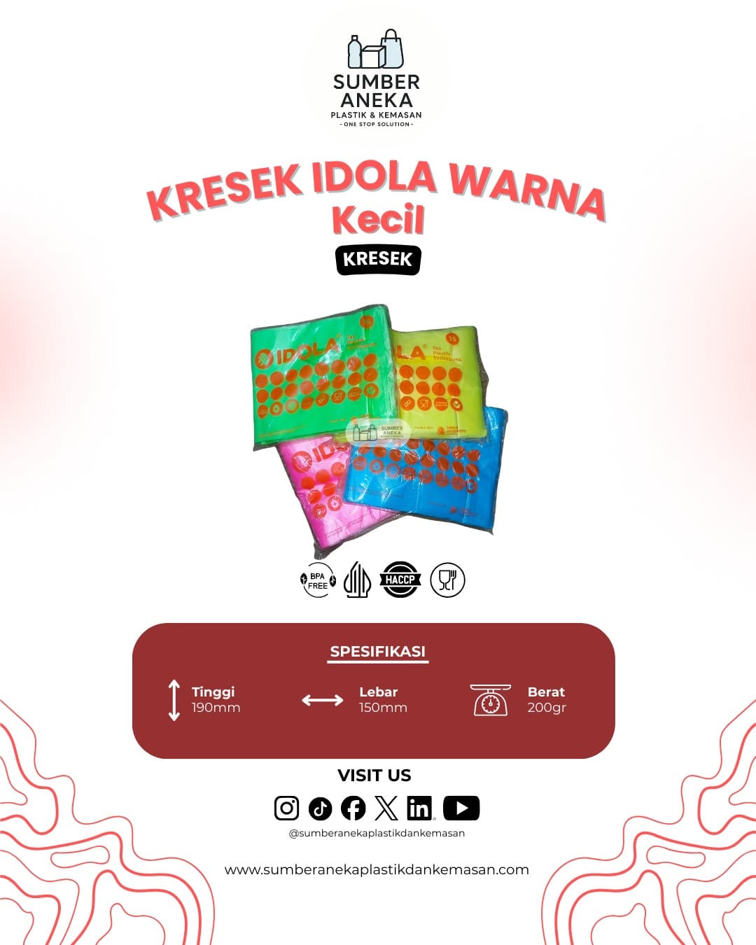 KRESEK IDOLA WARNA KECIL