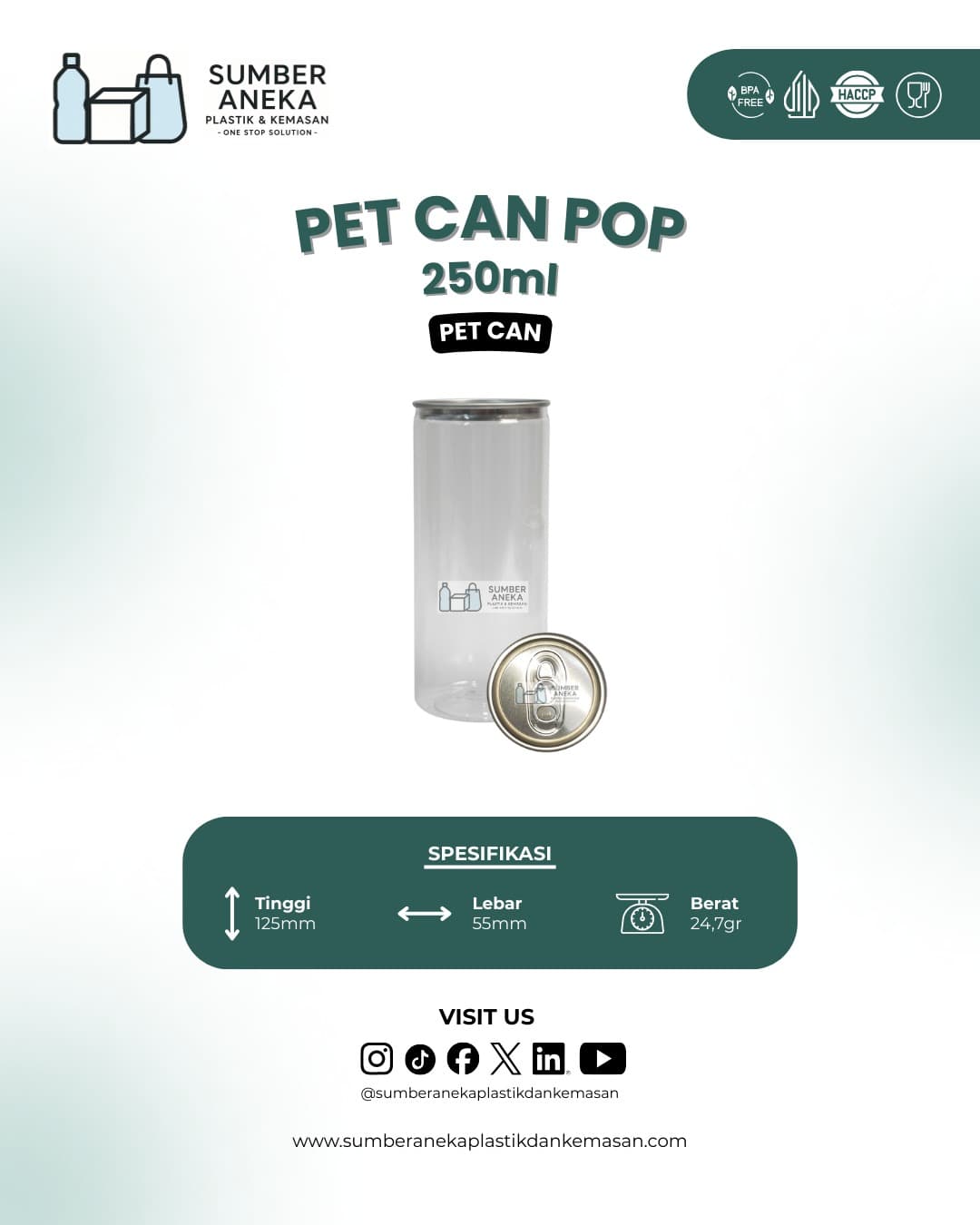 PET CAN POP 250