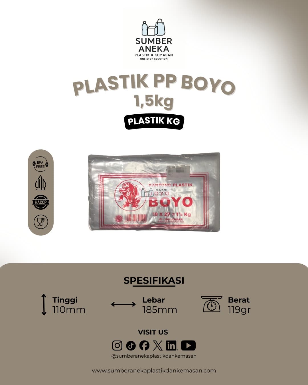 PLASTIK BOYO1.5KG