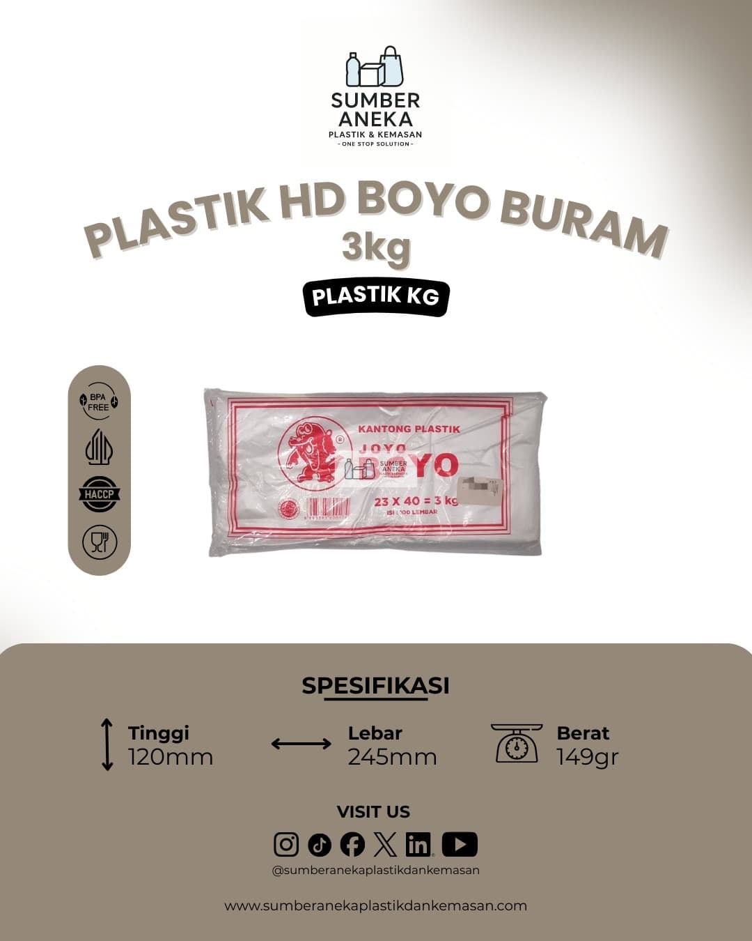 PLASTIK BOYO BURAM 3KG