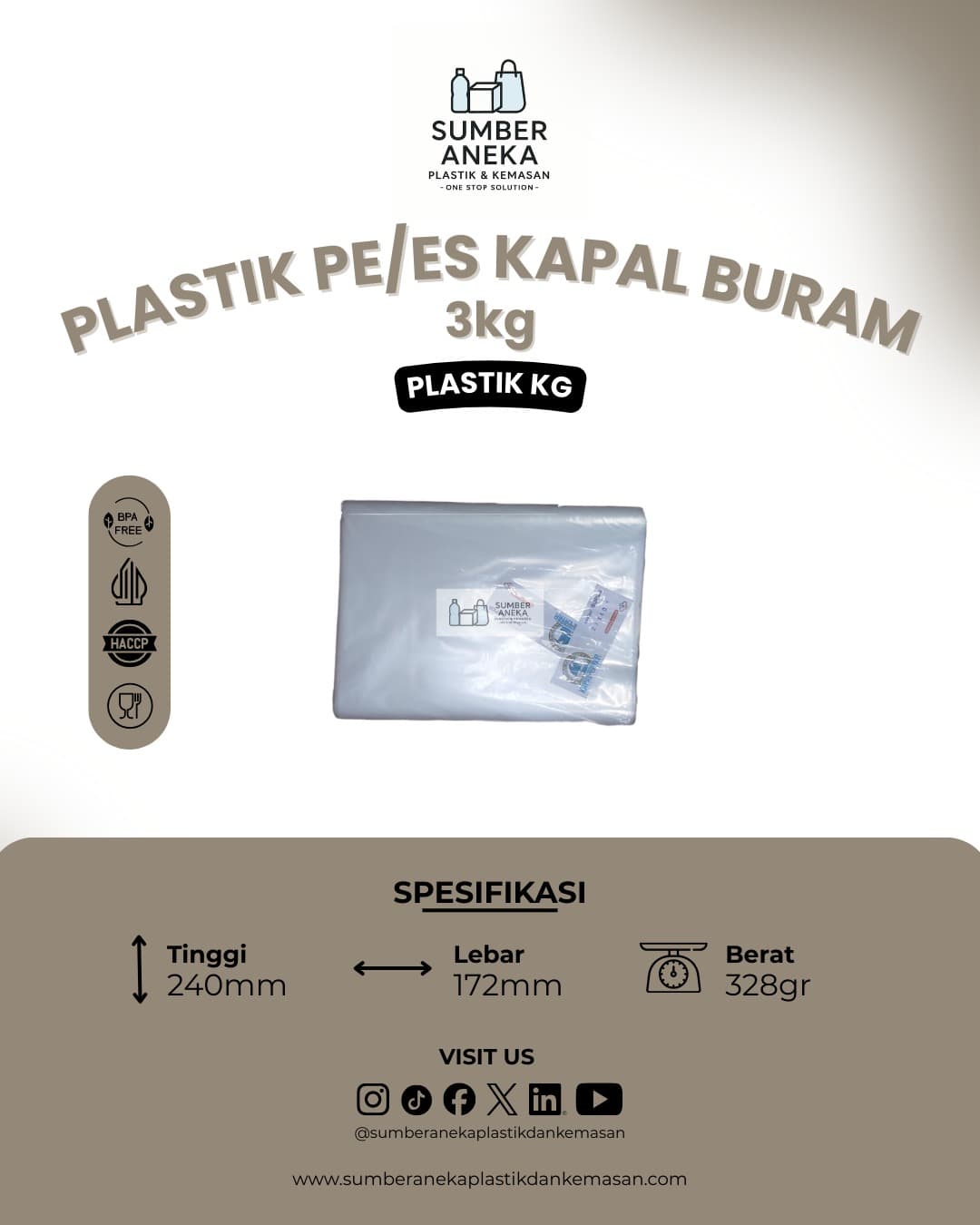 PLASTIK KAPAL BURAM 3KG