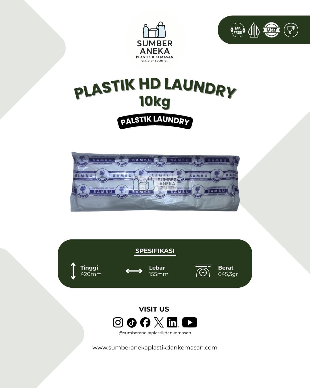 PLASTIK HD LAUNDRY 10KG