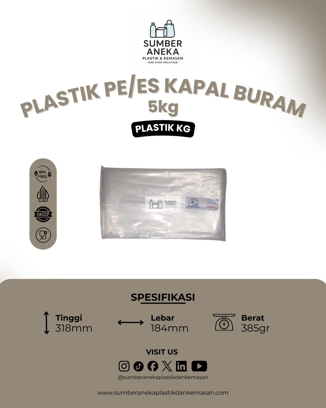 PLASTIK KAPAL BURAM 5KG