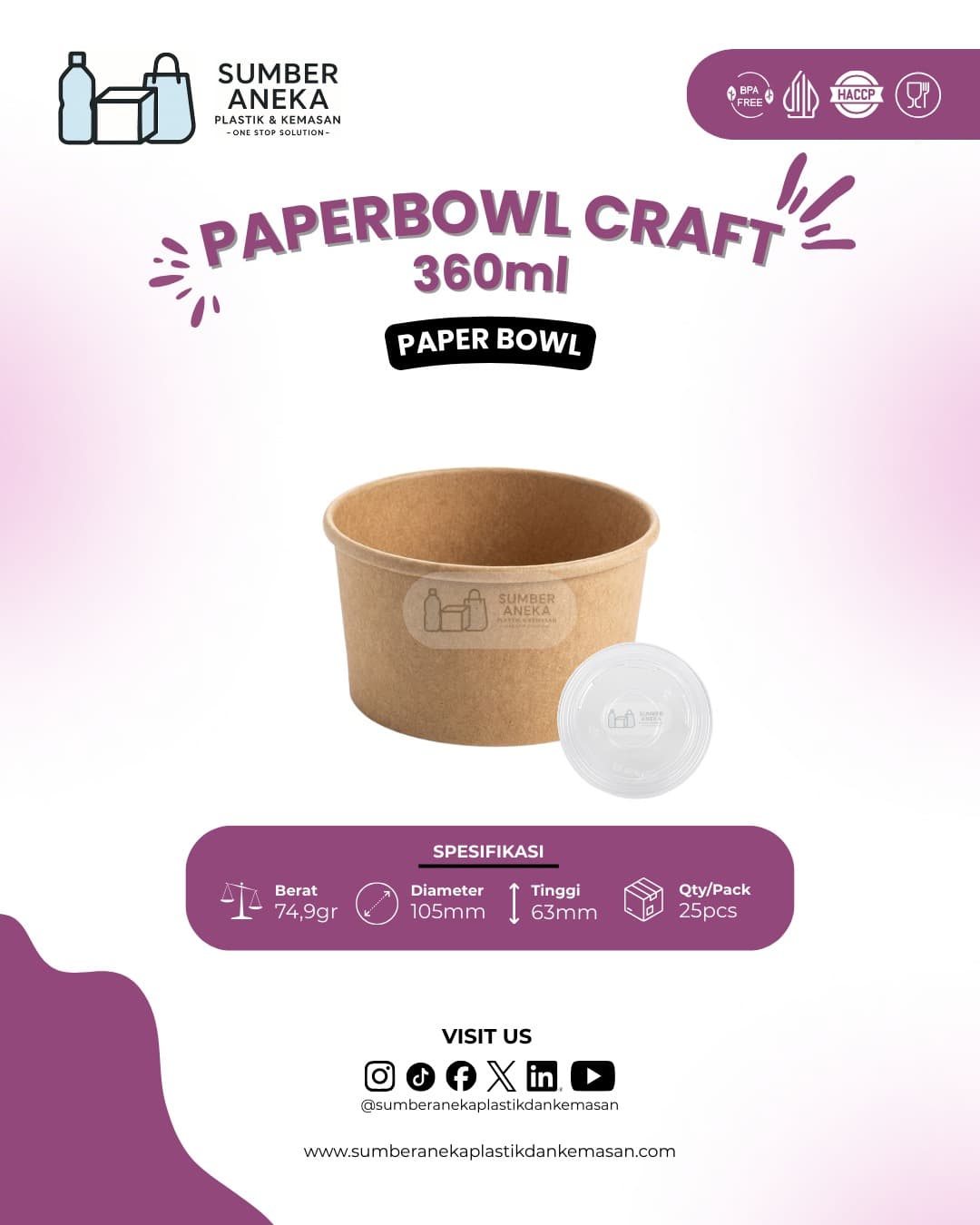 PAPERBOWL CRAFT 360ML