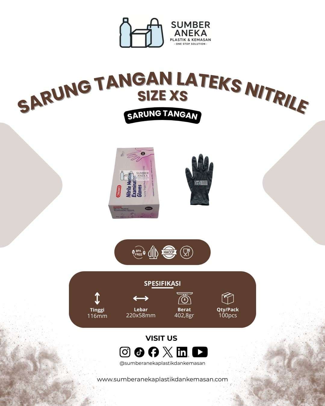 SARUNG TANGAN LATEKS XS