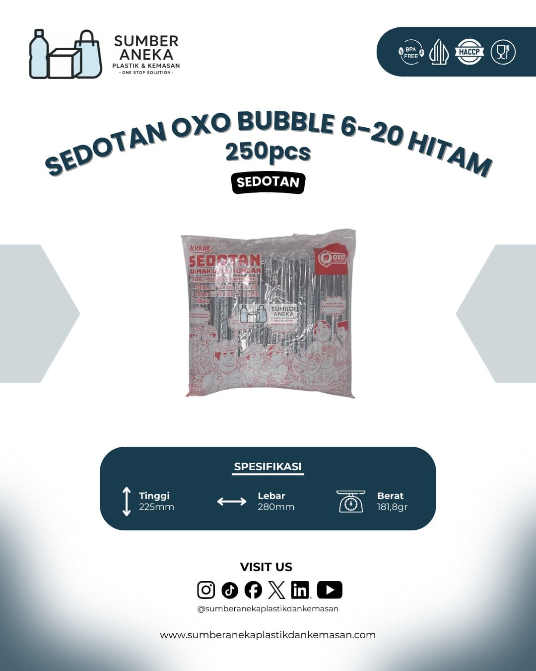 SEDOTAN OXO BUBBLE 6 HITAM