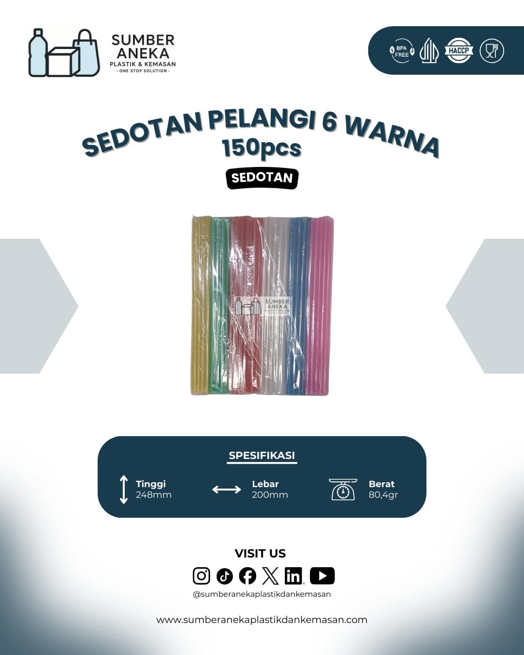 SEDOTAN PELANGI 6 WARNA