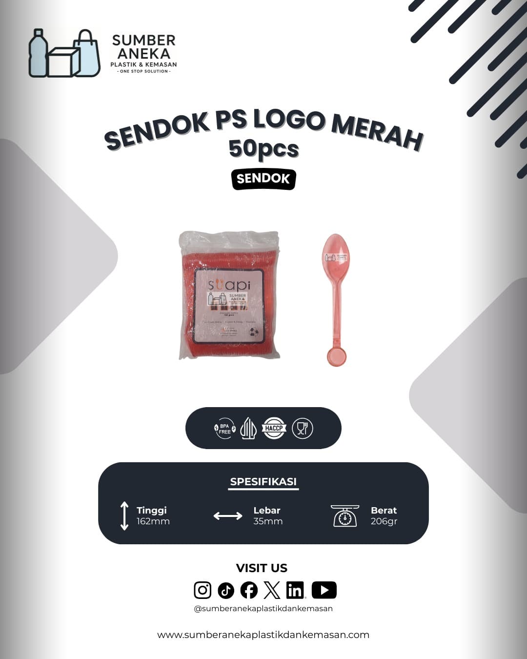 SENDOK PS LOGO MERAH