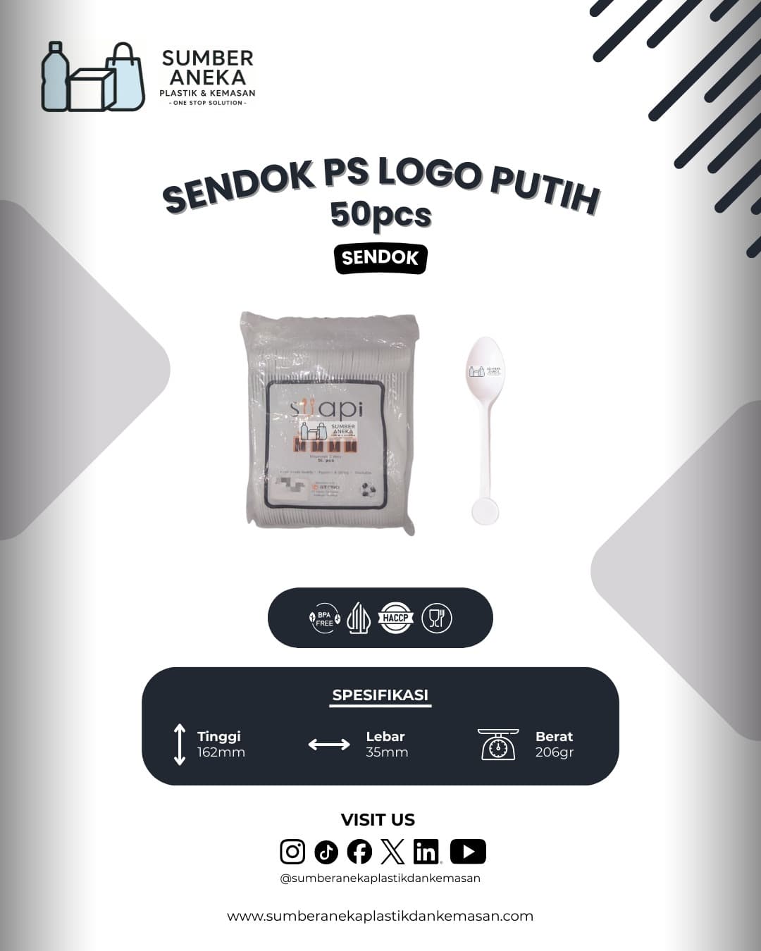 SENDOK PS LOGO PUTIH