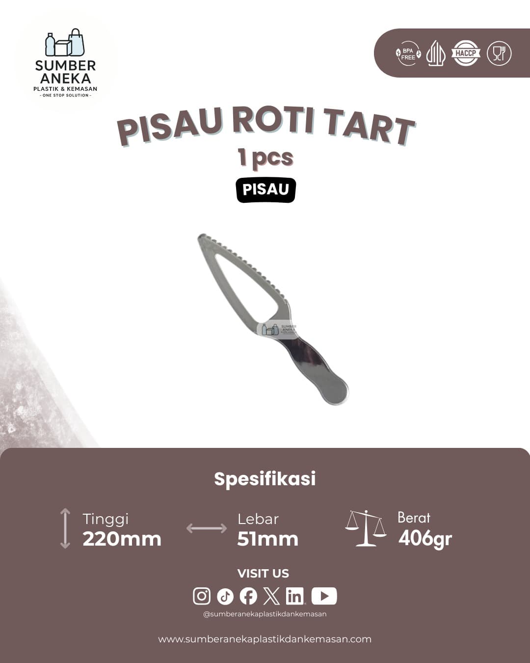 PISAU ROTI TAART