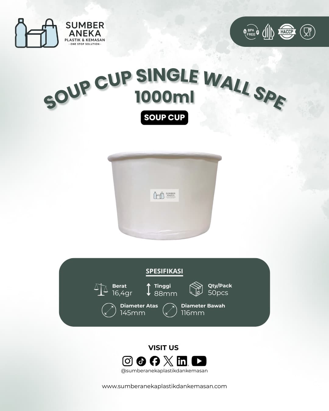 SOUP COUP SINGLE WALL 1000