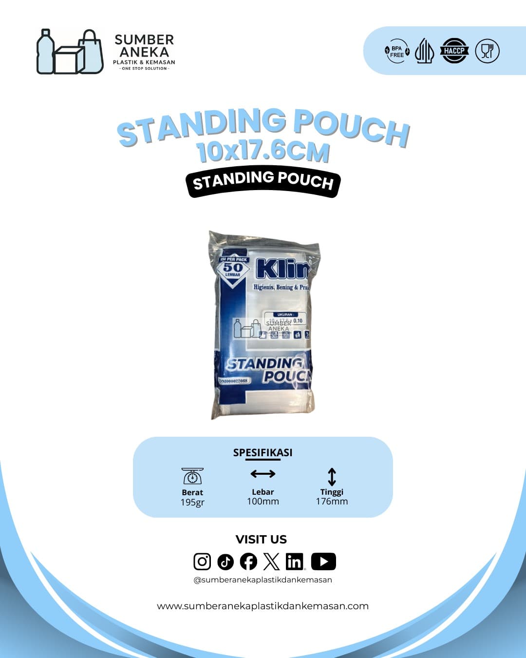 STANDING POUCH 10X17