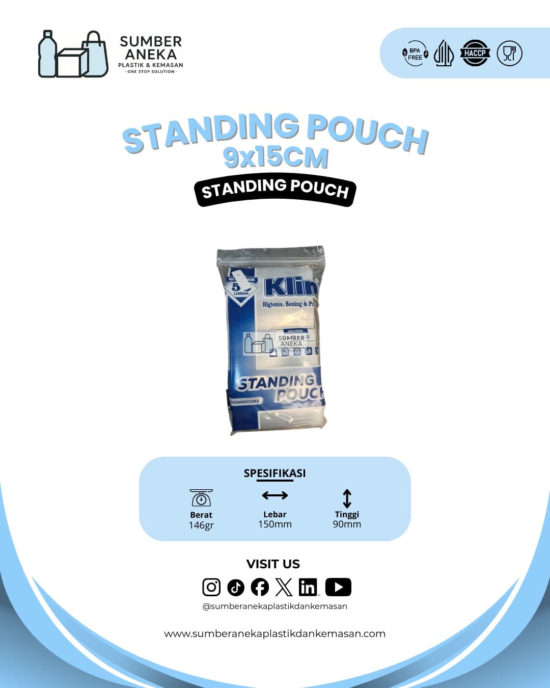 STANDING POUCH 8X15