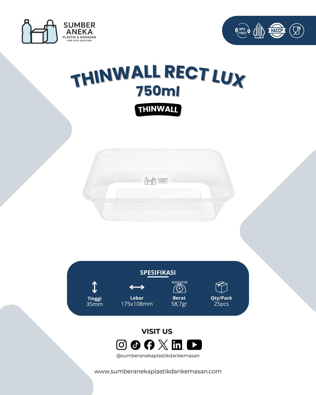 THINWALL RECT LUX 750