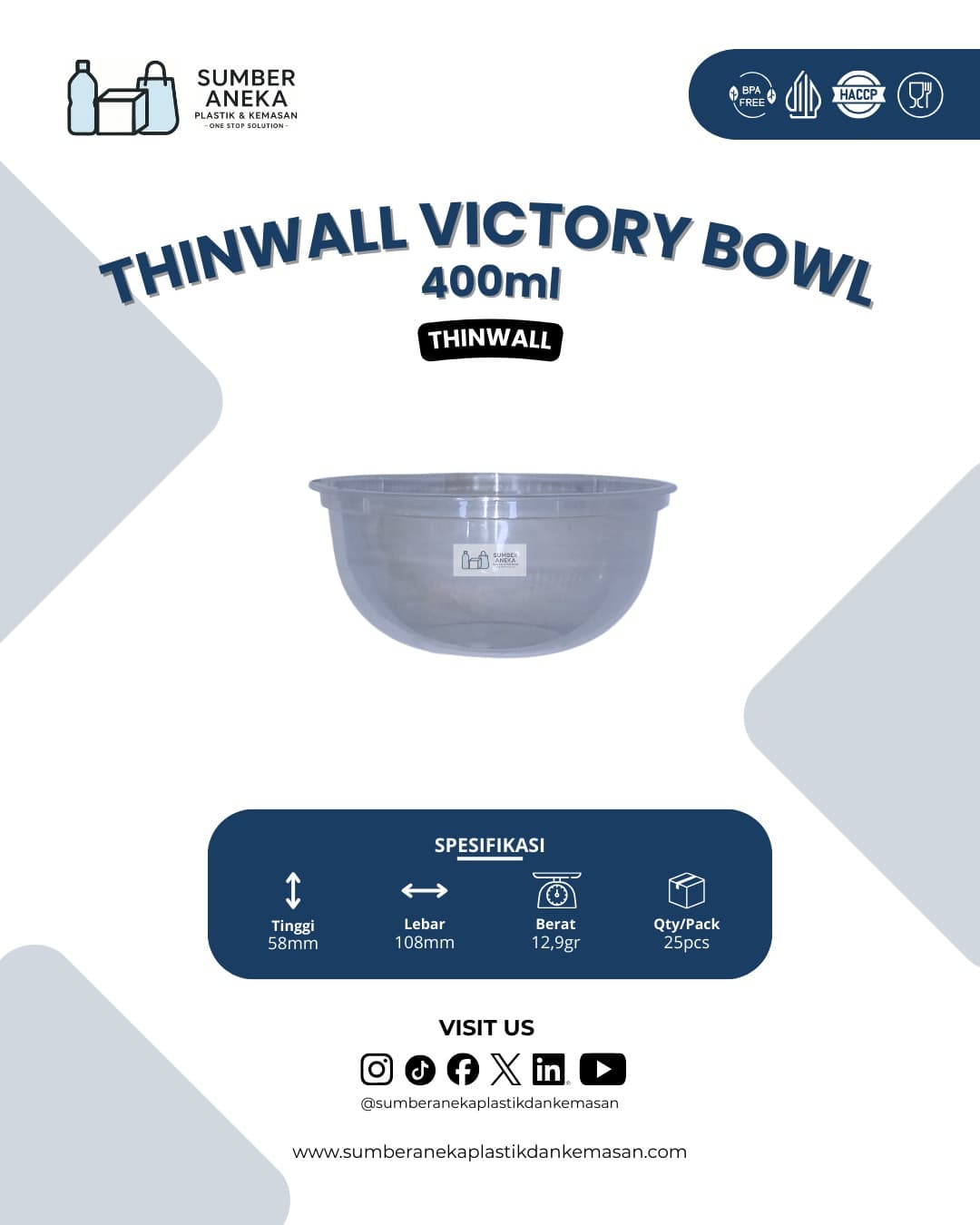 THINWALL VICTORY BOWL 400