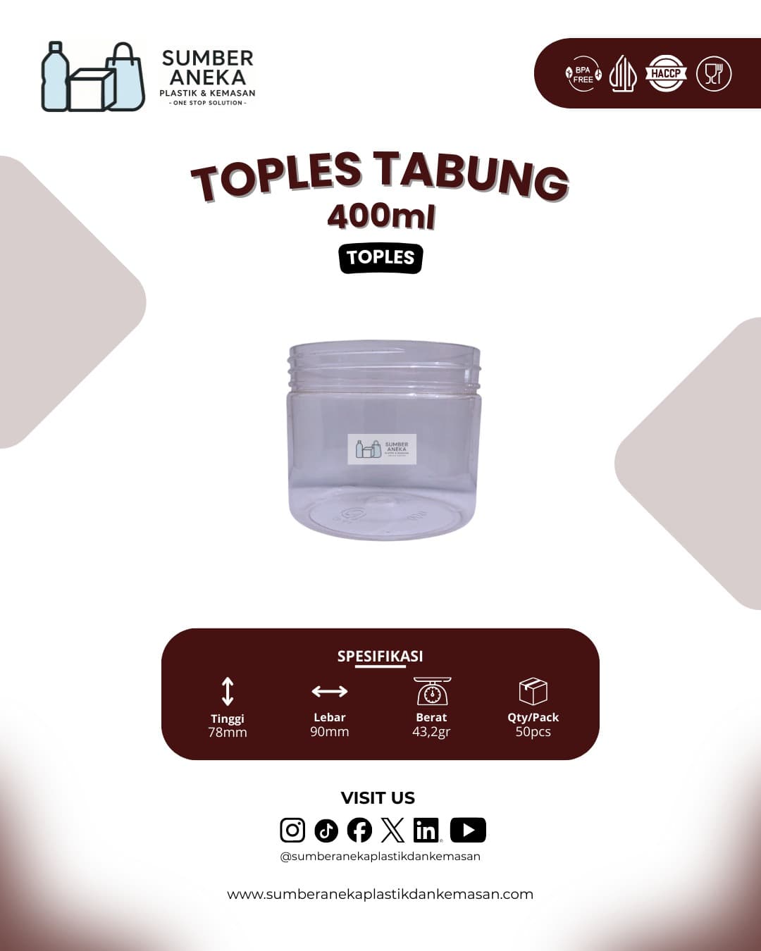 TOPLES TABUNG 400