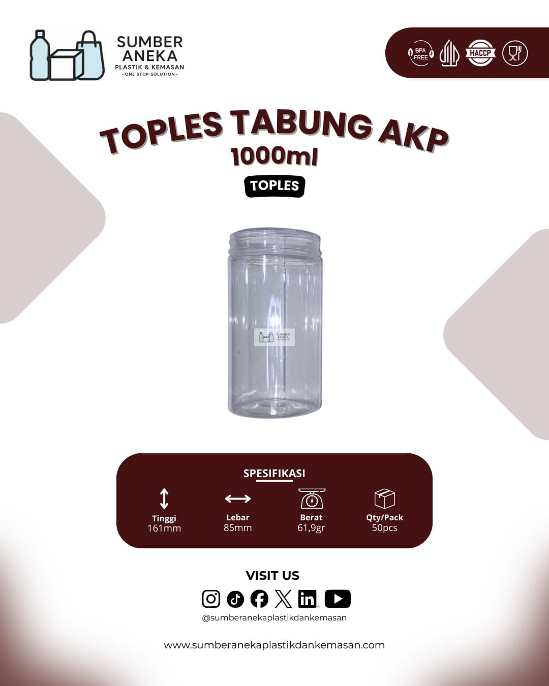 TOPLES TABUNG AKP 1000