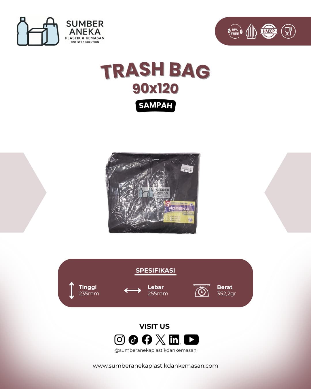 TRASH BAG 90X120