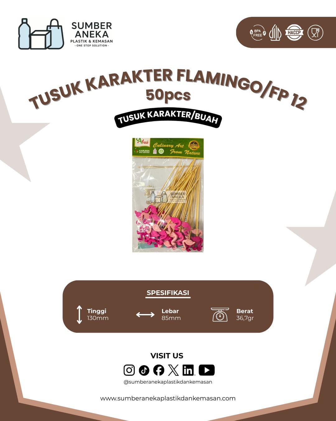 TUSUK KARAKTER FLAMINGO