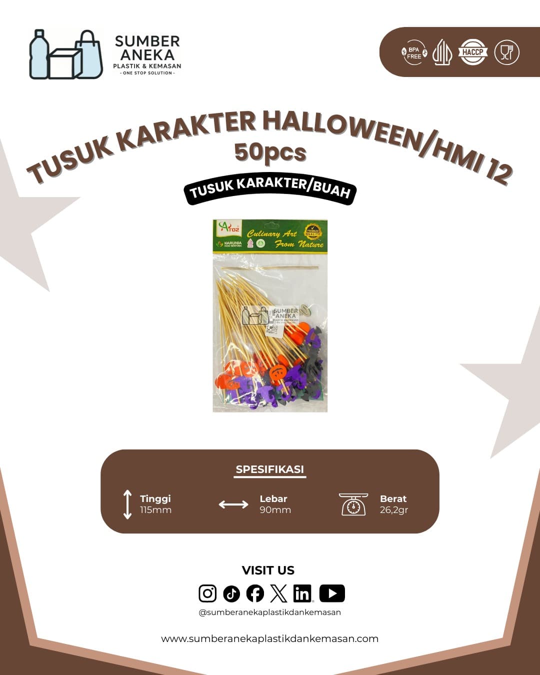 TUSUK KARAKTER HALLOWEEN