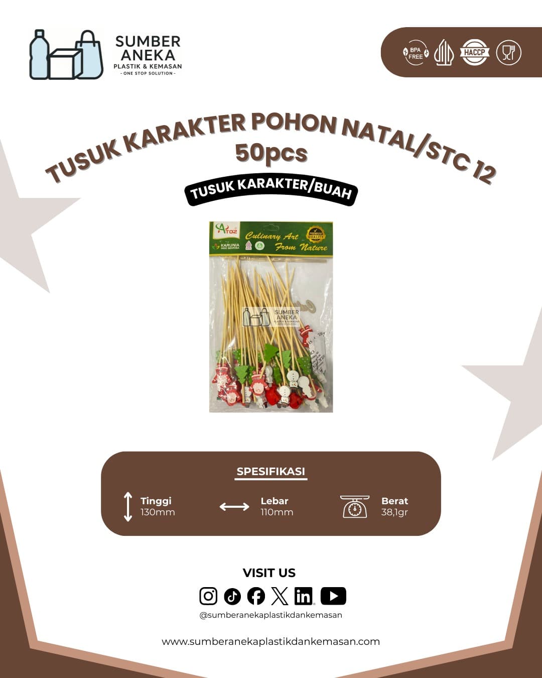 TUSUK KARAKTER POHON NATAL