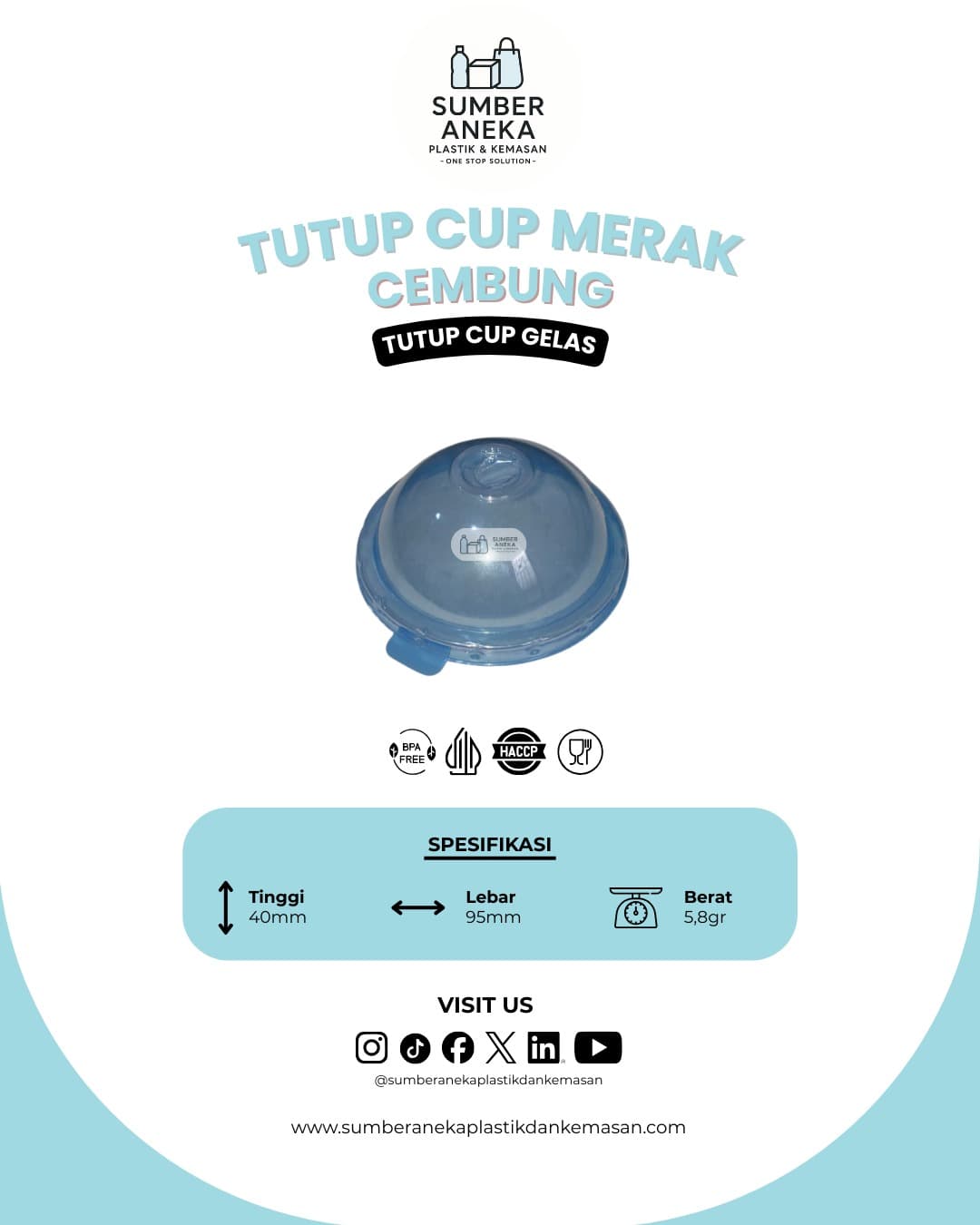 TUTUP GELAS MERAK CEMBUNG