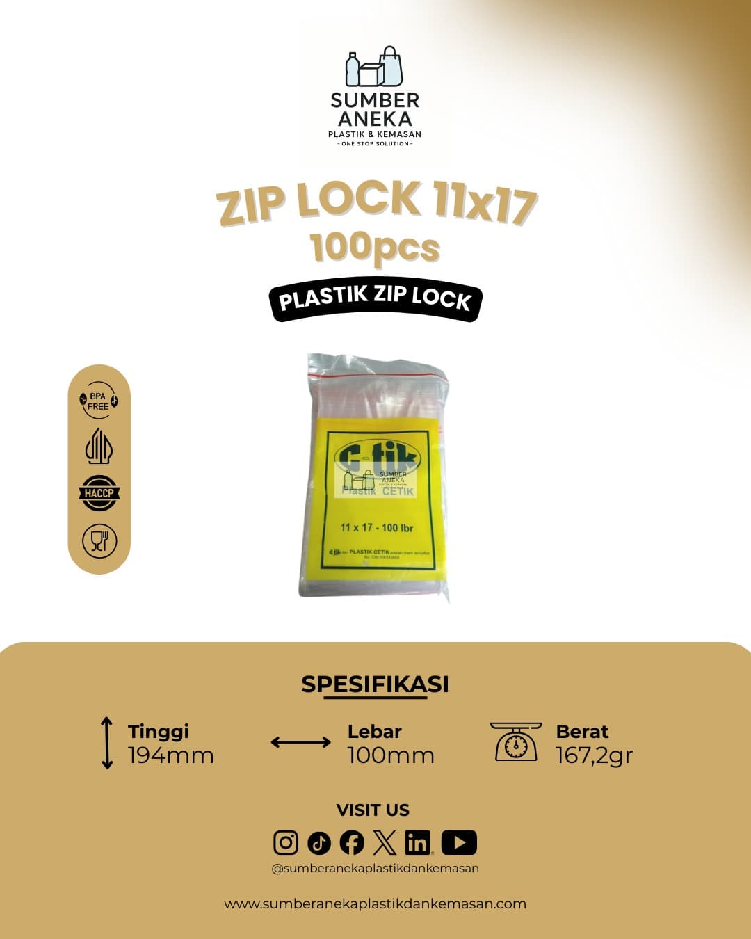 ZIP LOCK 11X17